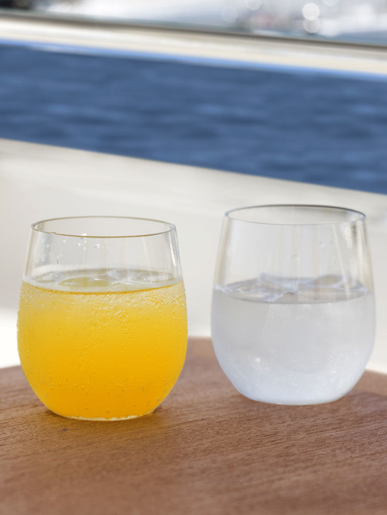 NON SLIP WATER GLASS, CLEAR 6 UN