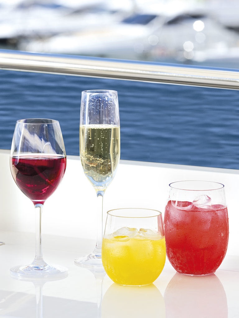 NON SLIP CHAMPAGNE FLUTE, CLEAR 6 UN