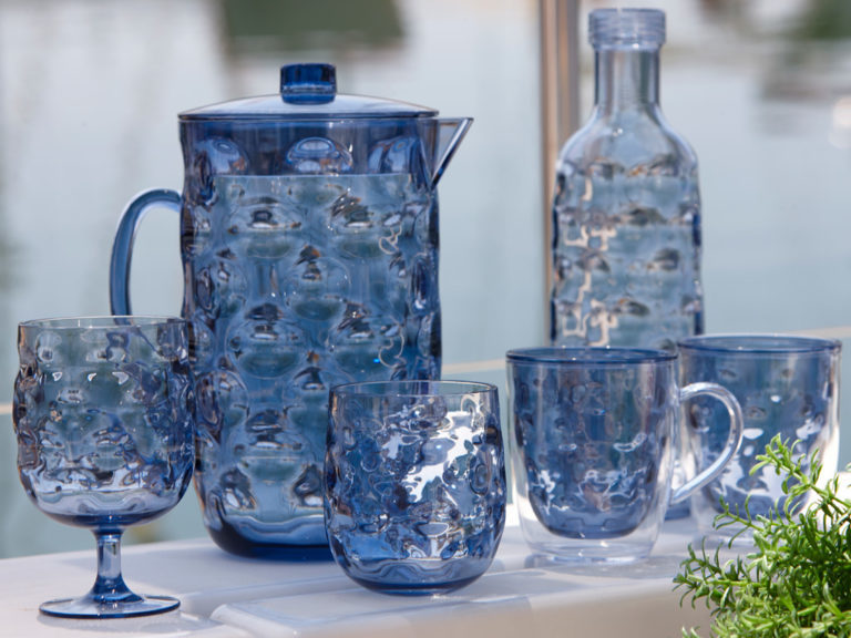 WINE GLASS, MOON – BLUE 6 UN