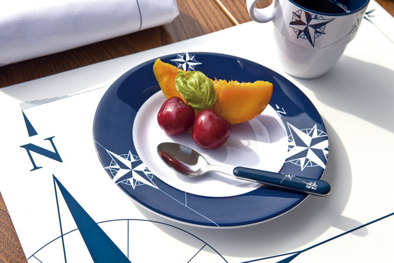 MELAMINE DESSERT PLATE, NORTHWIND 6 UN