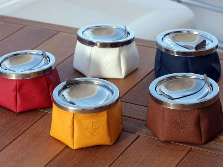 ASHTRAY WITH LID – WHITE, WINDPROOF